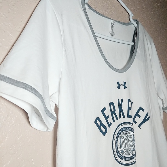 NWT Under armour Berkeley white T-shirt top size m - Picture 3 of 5